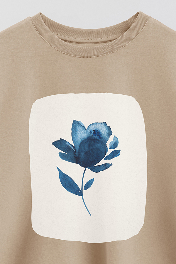 REMERA CROP ESTAMPADA ART 189