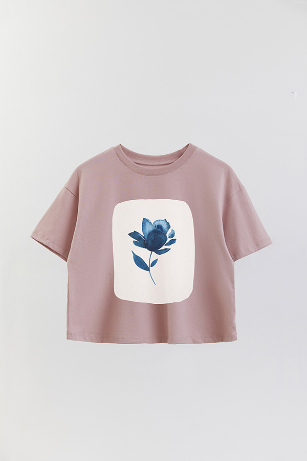 REMERA CROP ESTAMPADA ART 189