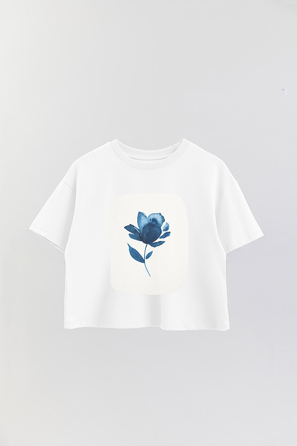 REMERA CROP ESTAMPADA ART 189