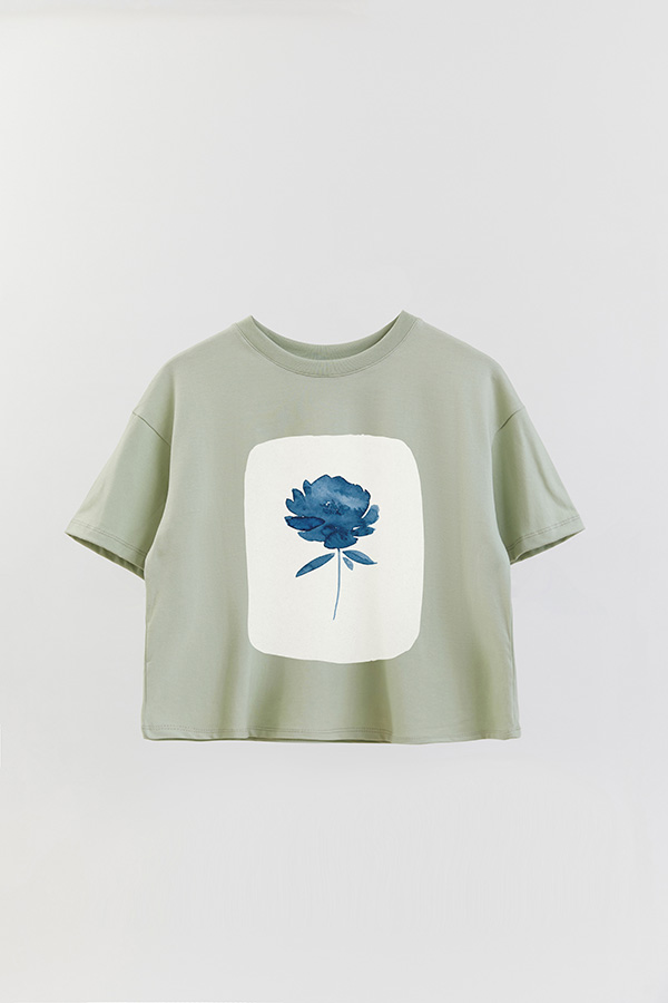 REMERA CROP ESTAMPADA ART 187