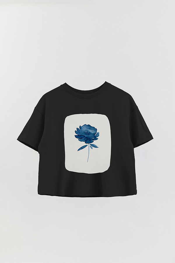 REMERA CROP ESTAMPADA ART 187