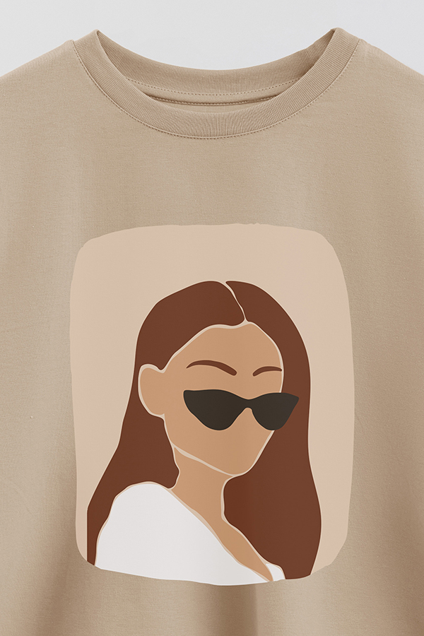 REMERA CROP ESTAMPADA ART 186