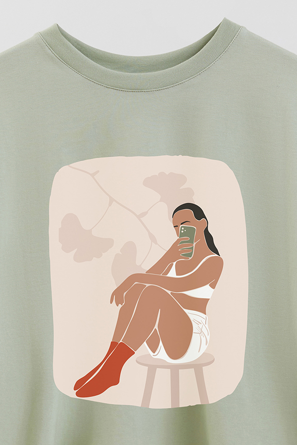 REMERA CROP ESTAMPADA ART 185