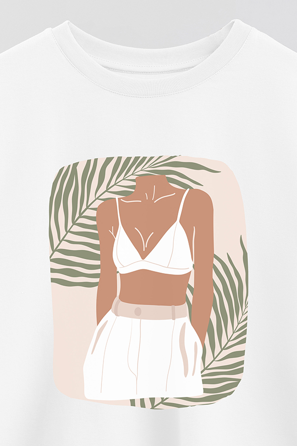 REMERA CROP ESTAMPADA ART 184