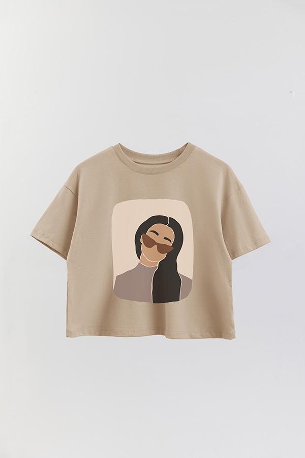 REMERA CROP ESTAMPADA ART 183