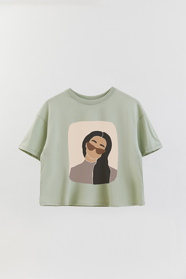 REMERA CROP ESTAMPADA ART 183