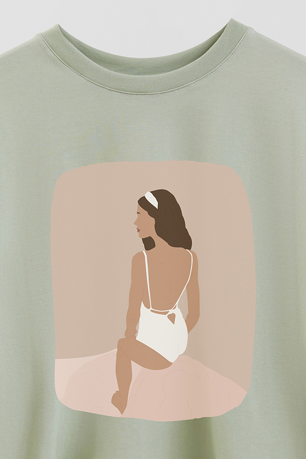 REMERA CROP ESTAMPADA ART 182