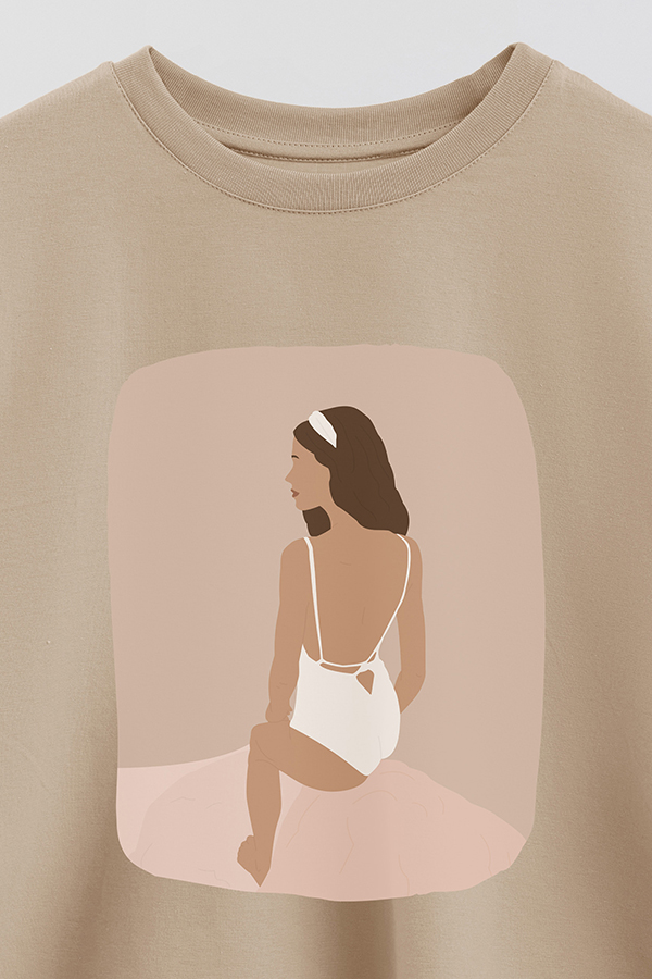 REMERA CROP ESTAMPADA ART 182