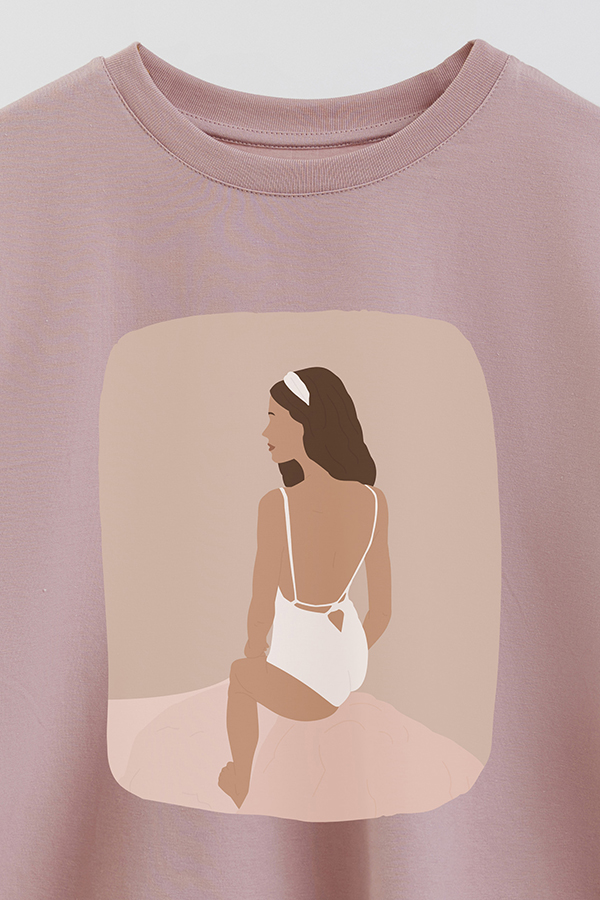 REMERA CROP ESTAMPADA ART 182