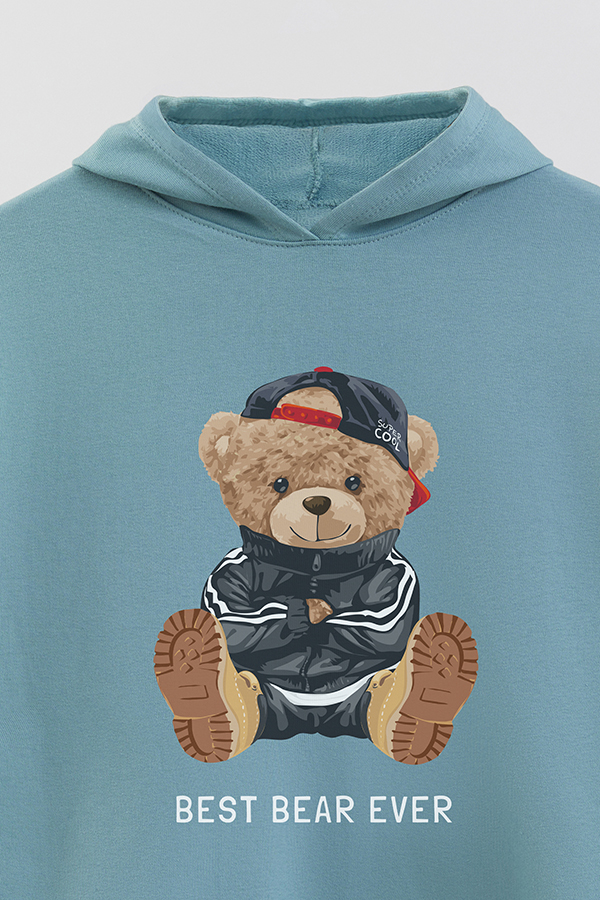 HOODIE RUSTICO KID TEDDY BEST BEAR EVER