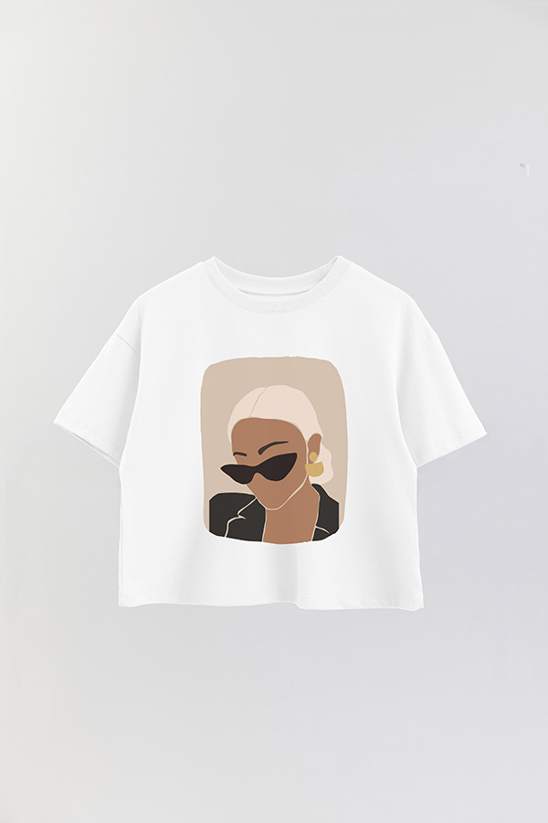 REMERA CROP ESTAMPADA ART 181