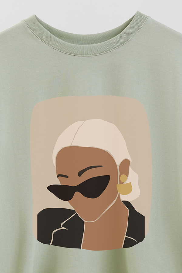 REMERA CROP ESTAMPADA ART 181