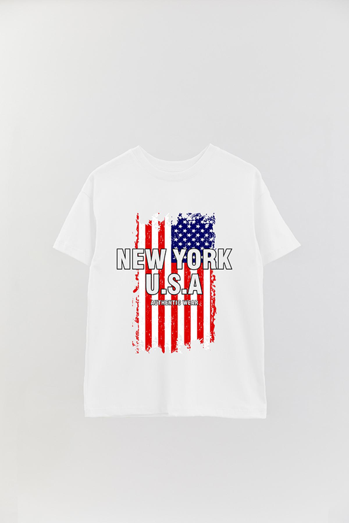 REMERA OVER ESTAMPADA CT NEW YORK USA