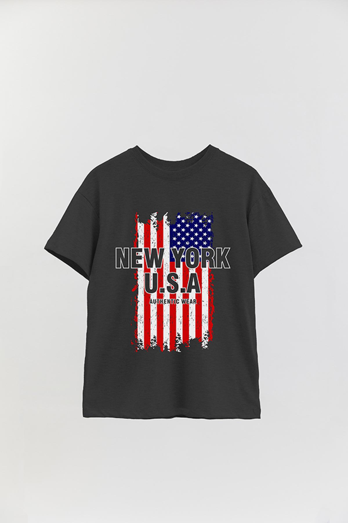 REMERA OVER ESTAMPADA CT NEW YORK USA