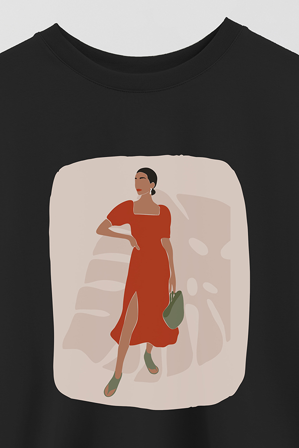 REMERA CROP ESTAMPADA ART 179