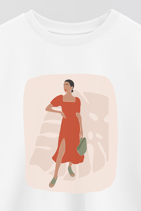 REMERA CROP ESTAMPADA ART 179