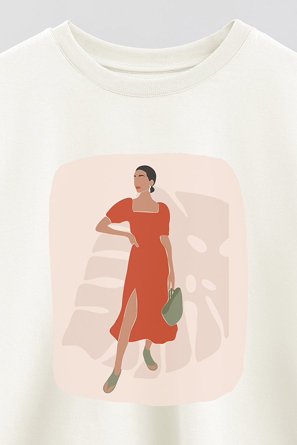 REMERA CROP ESTAMPADA ART 179