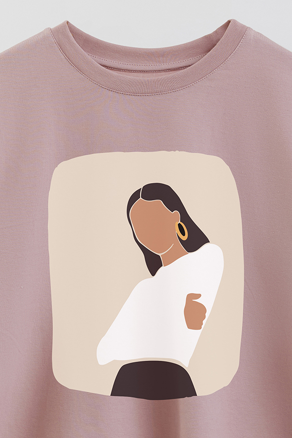 REMERA CROP ESTAMPADA ART 178