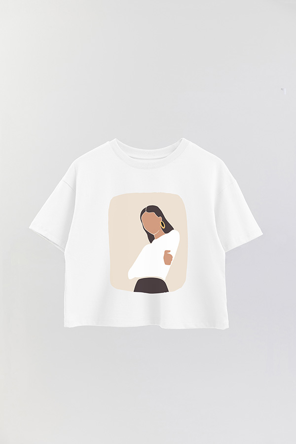 REMERA CROP ESTAMPADA ART 178