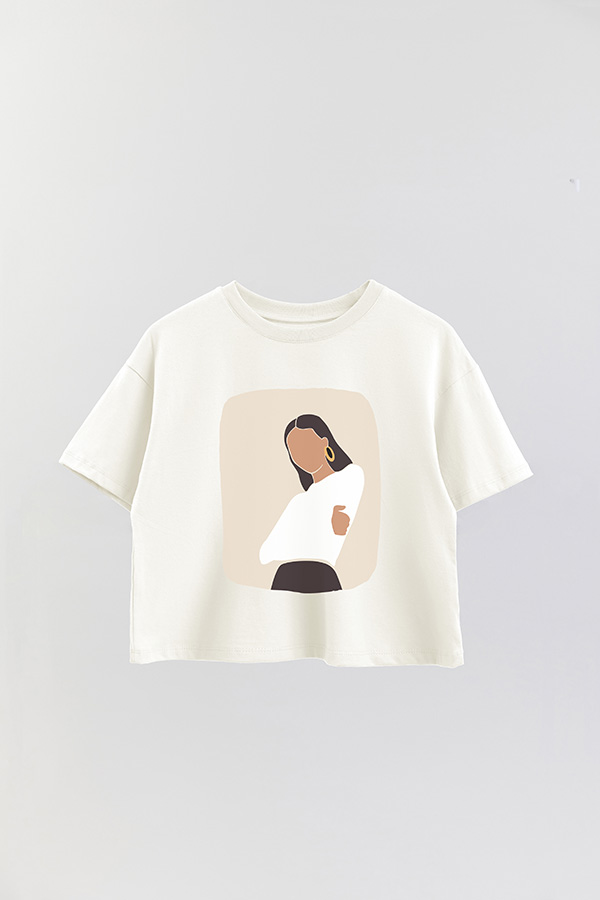 REMERA CROP ESTAMPADA ART 178