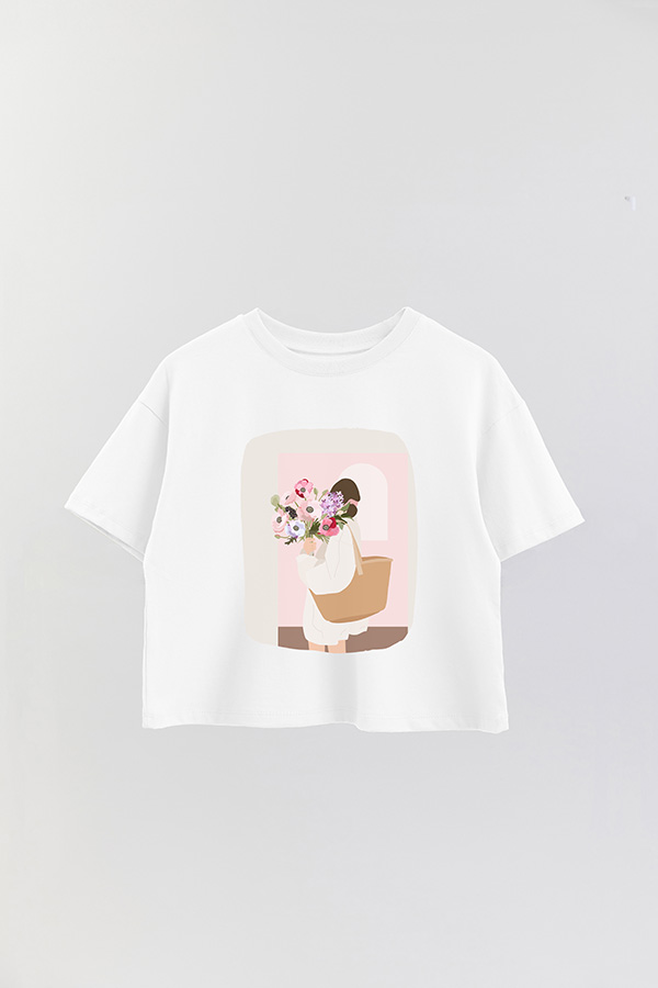 REMERA CROP ESTAMPADA ART 177