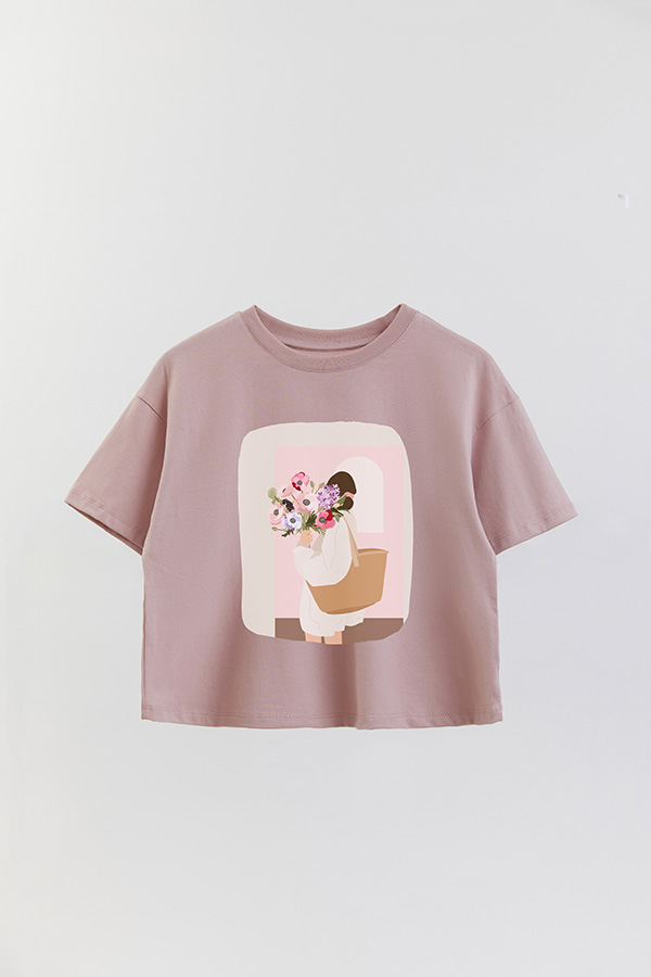 REMERA CROP ESTAMPADA ART 177