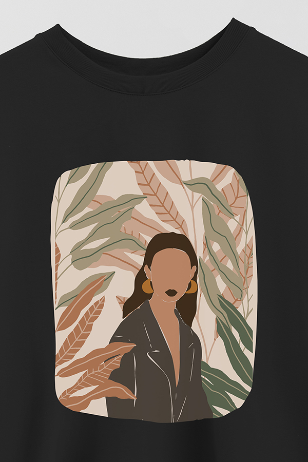 REMERA CROP ESTAMPADA ART 176