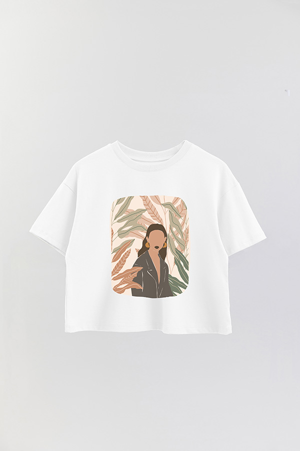 REMERA CROP ESTAMPADA ART 176