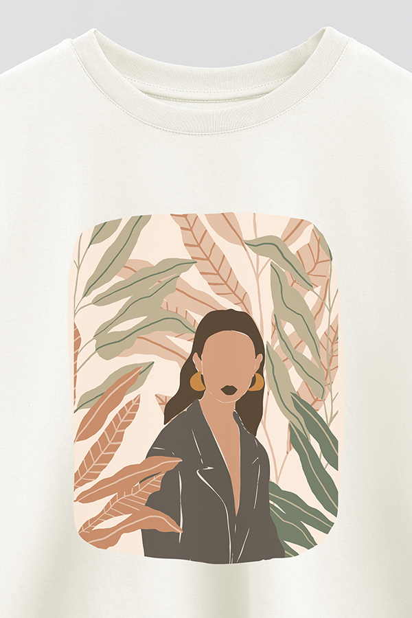 REMERA CROP ESTAMPADA ART 176