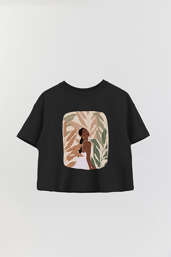 REMERA CROP ESTAMPADA ART 175