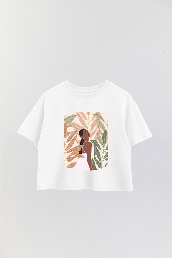 REMERA CROP ESTAMPADA ART 175