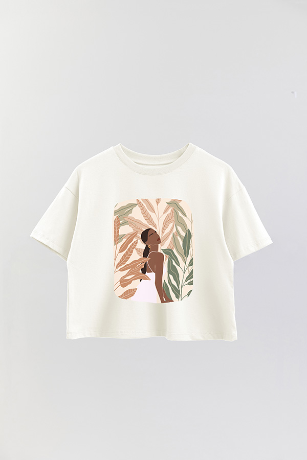 REMERA CROP ESTAMPADA ART 175