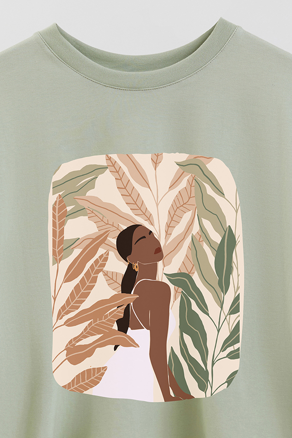 REMERA CROP ESTAMPADA ART 175