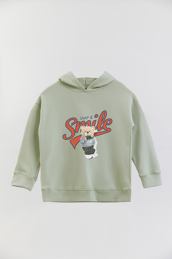 HOODIE RUSTICO KIDS TEDDY SNAP