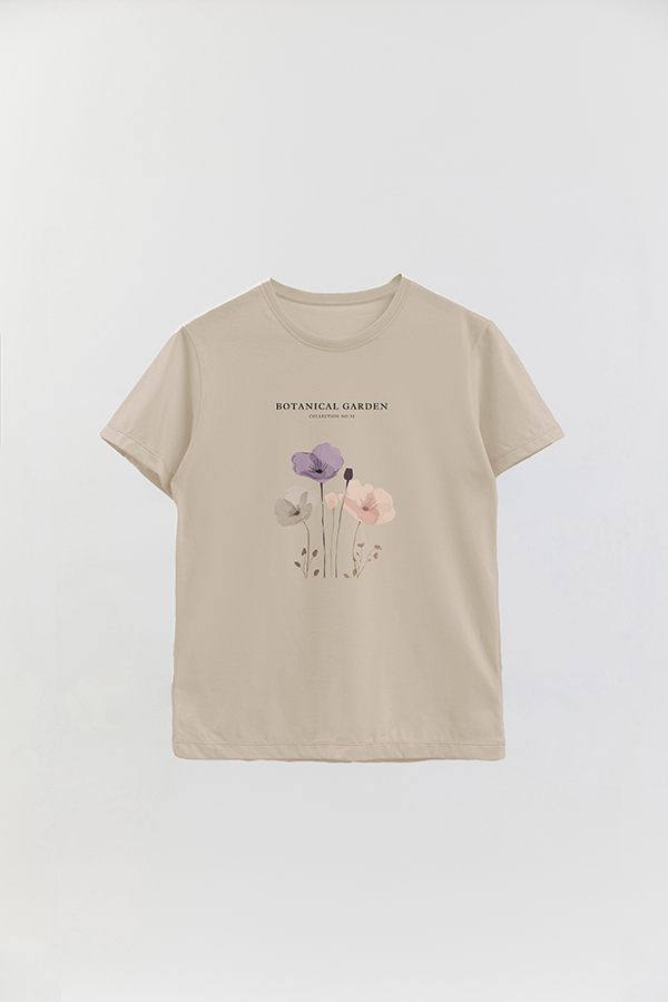 REMERA BASICA ESTAMPADA GARDEN 32