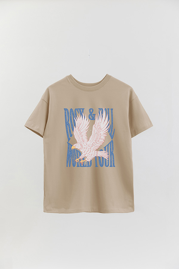 REMERA OVER ESTAMPADA ROCK N ROLL 10