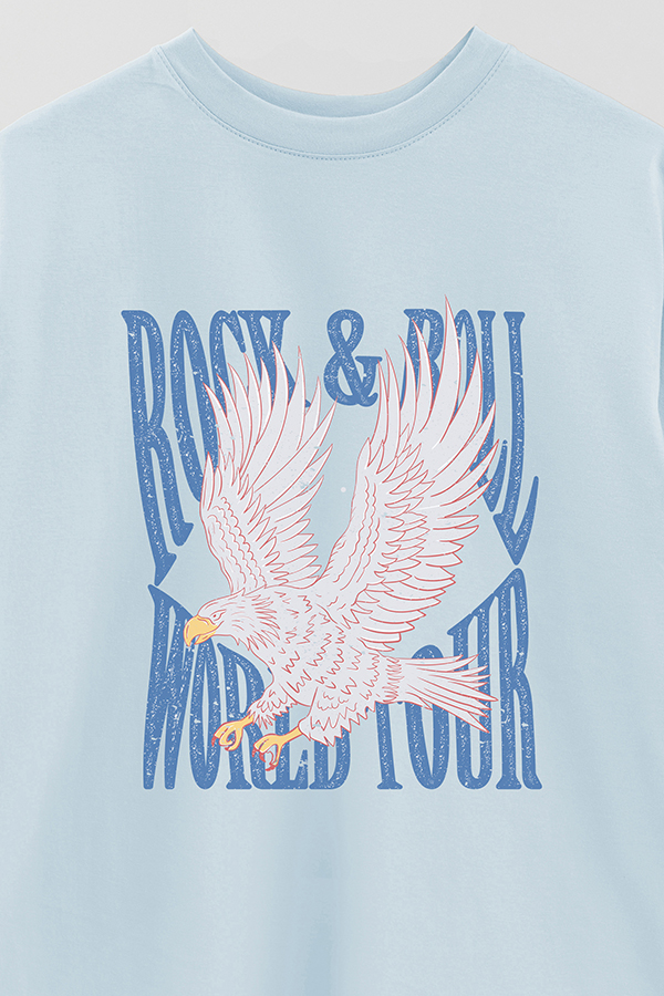 REMERA OVER ESTAMPADA ROCK N ROLL 10