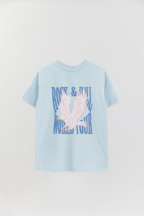 REMERA OVER ESTAMPADA ROCK N ROLL 10