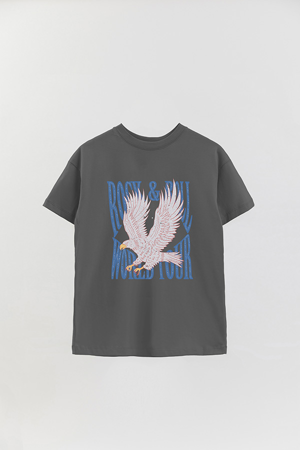 REMERA OVER ESTAMPADA ROCK N ROLL 10