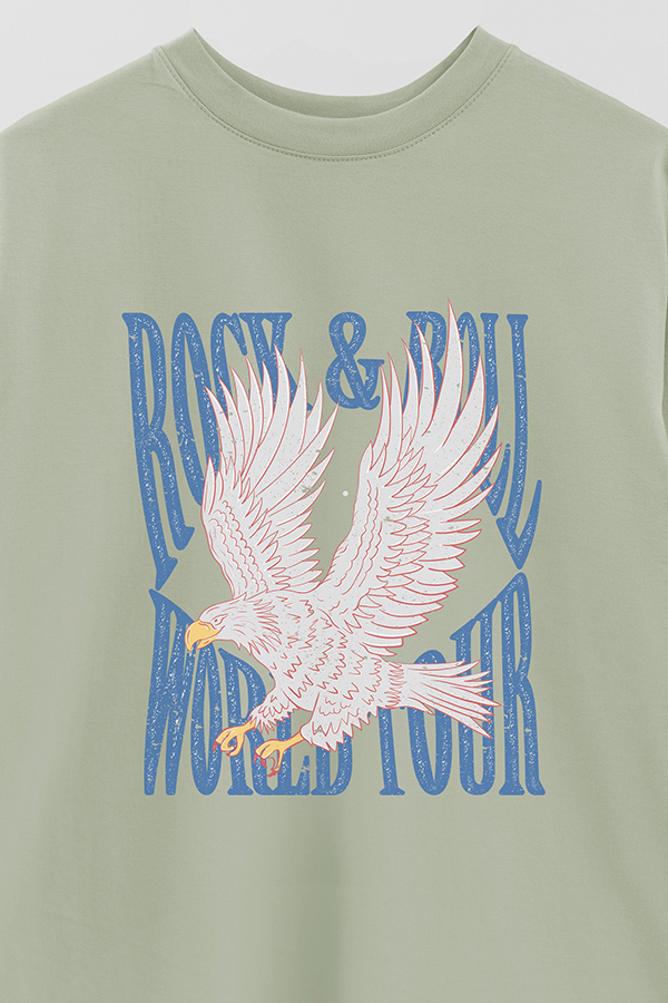 REMERA OVER ESTAMPADA ROCK N ROLL 10