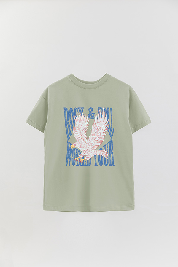 REMERA OVER ESTAMPADA ROCK N ROLL 10