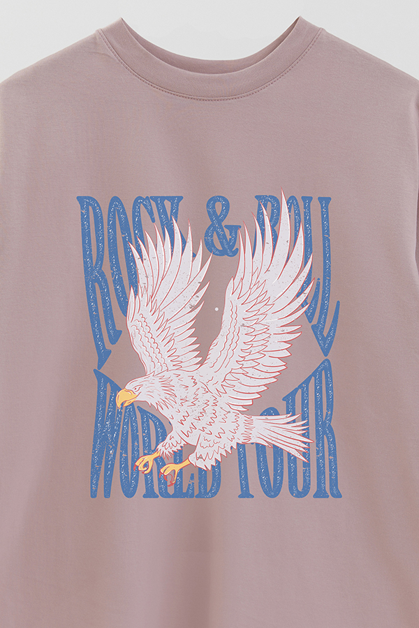 REMERA OVER ESTAMPADA ROCK N ROLL 10