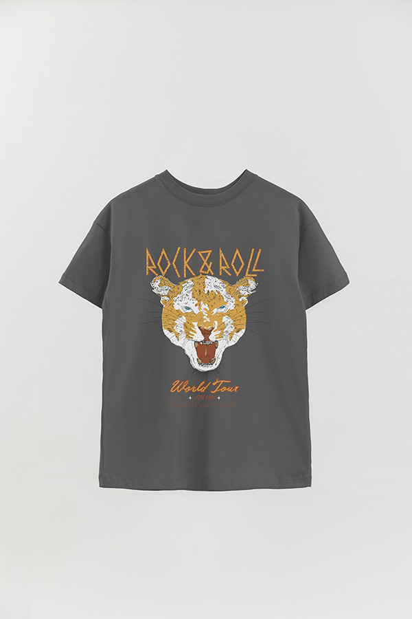 REMERA OVER ESTAMPADA ROCK N ROLL 8