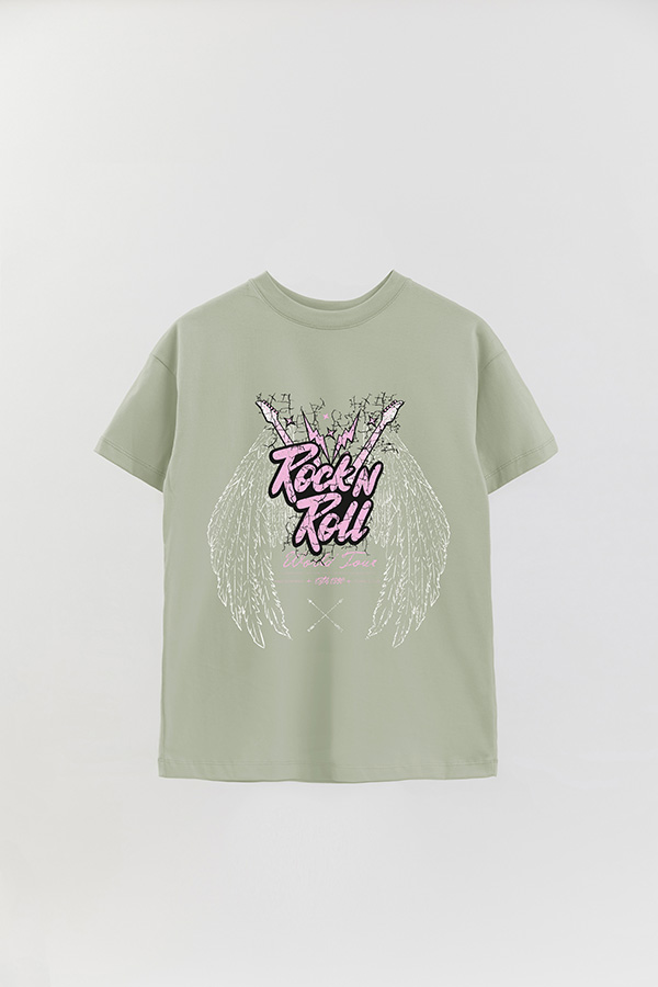 REMERA OVER ESTAMPADA ROCK N ROLL 7