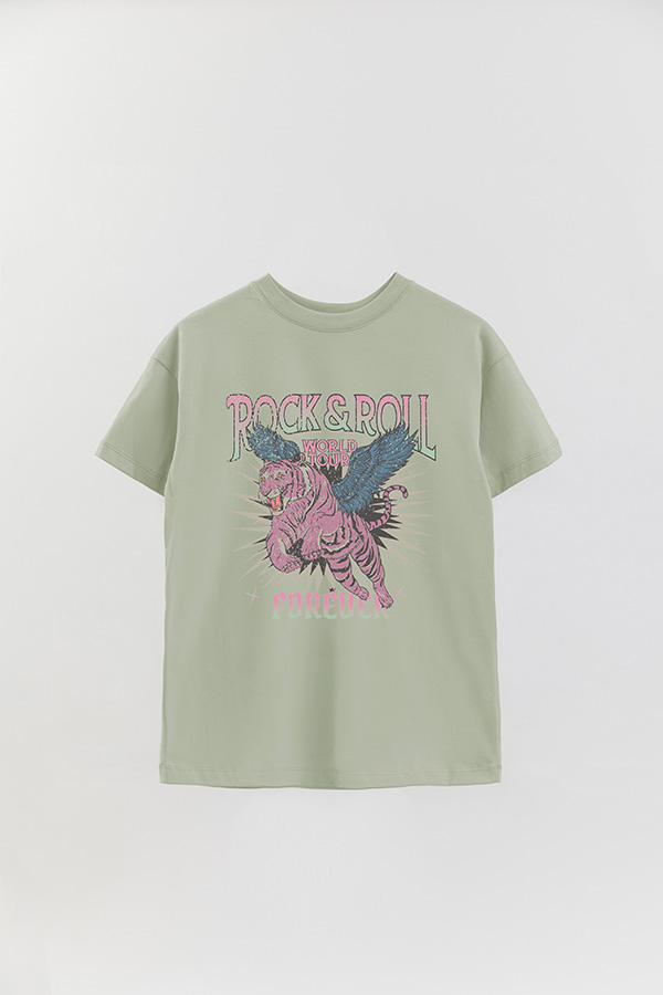 REMERA OVER ESTAMPADA ROCK N ROLL 6