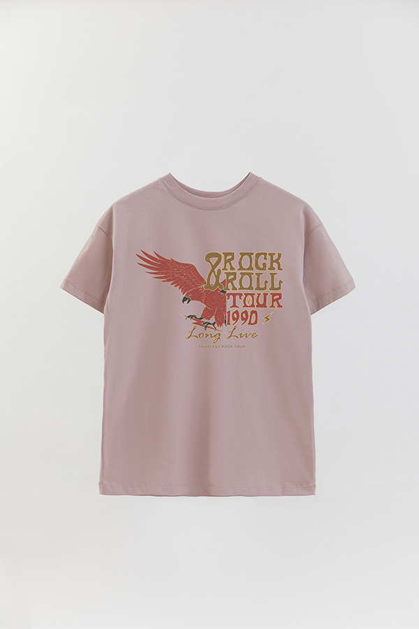 REMERA OVER ESTAMPADA RNR TOUR 1990