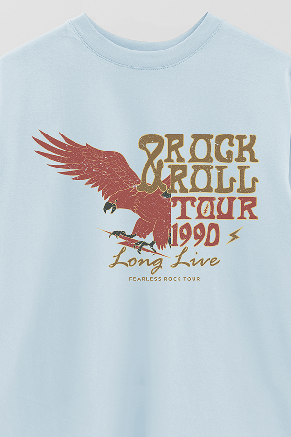 REMERA OVER ESTAMPADA RNR TOUR 1990