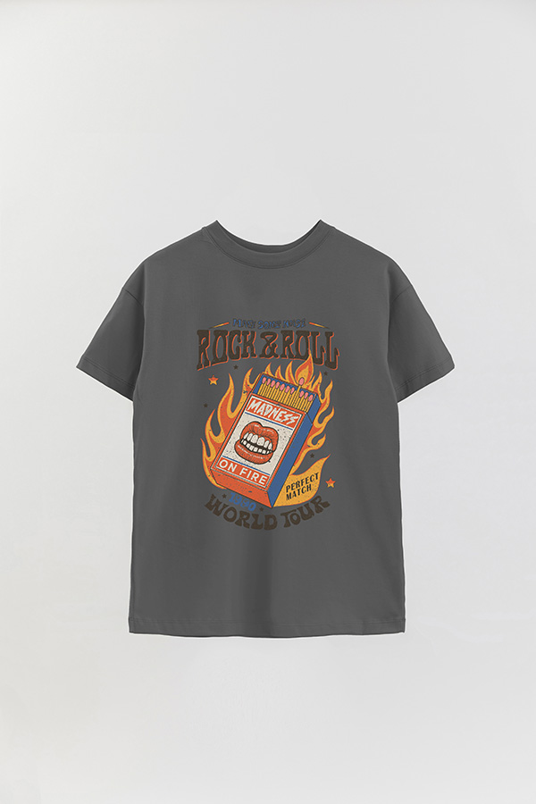 REMERA OVER ESTAMPADA RNR MAKE SOME NOISE