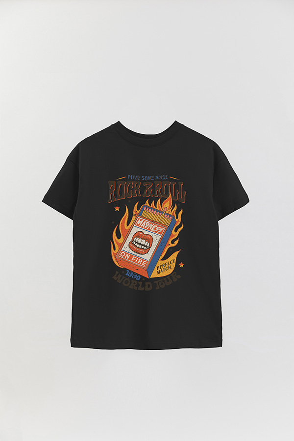 REMERA OVER ESTAMPADA RNR MAKE SOME NOISE