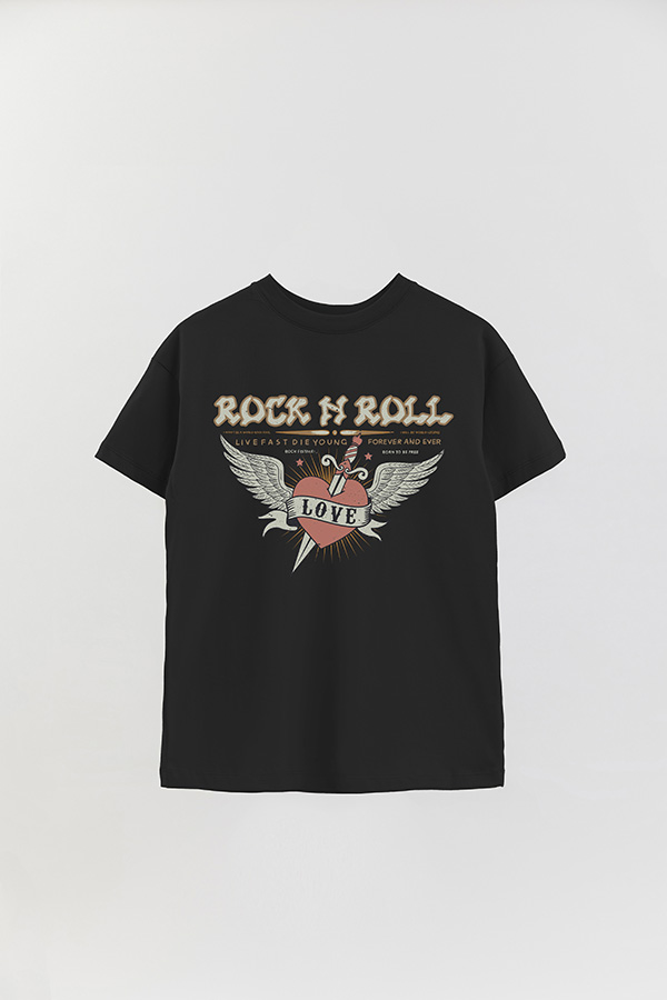 REMERA OVER ESTAMPADA RNR LOVE